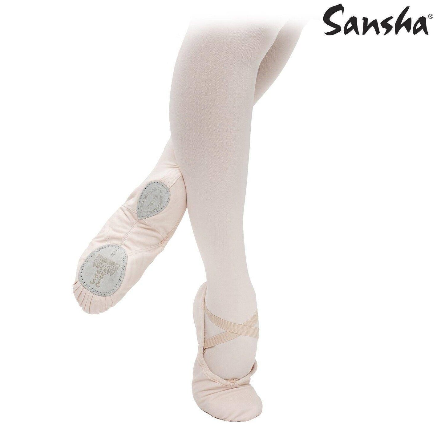 Sansha - Silhouette 3C scarpette Danza Classica bambina ragazza scarpe tela Ballerine - Punto Fitness
