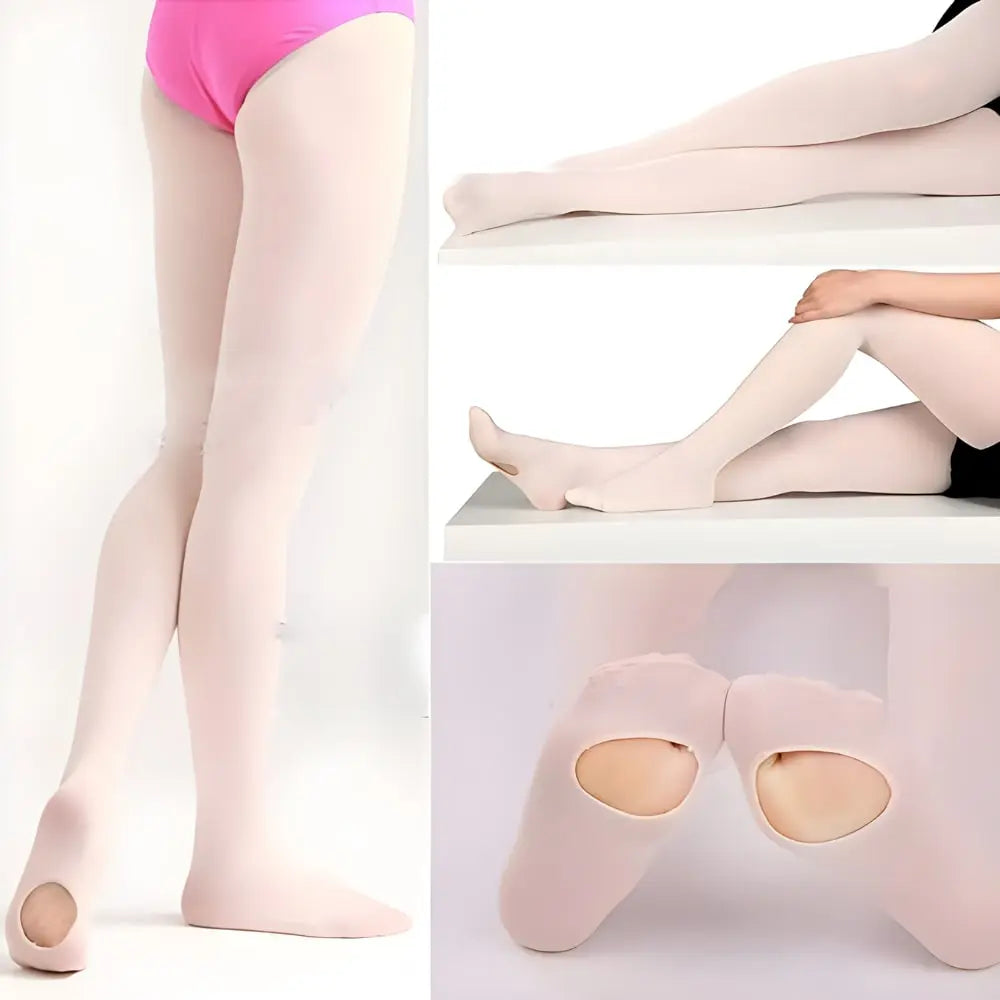 TuttoDanza collant per ballerine Danza Classica Convertibili calze rosa in microfibra 513/C lifestyle - Punto Fitness Potenza