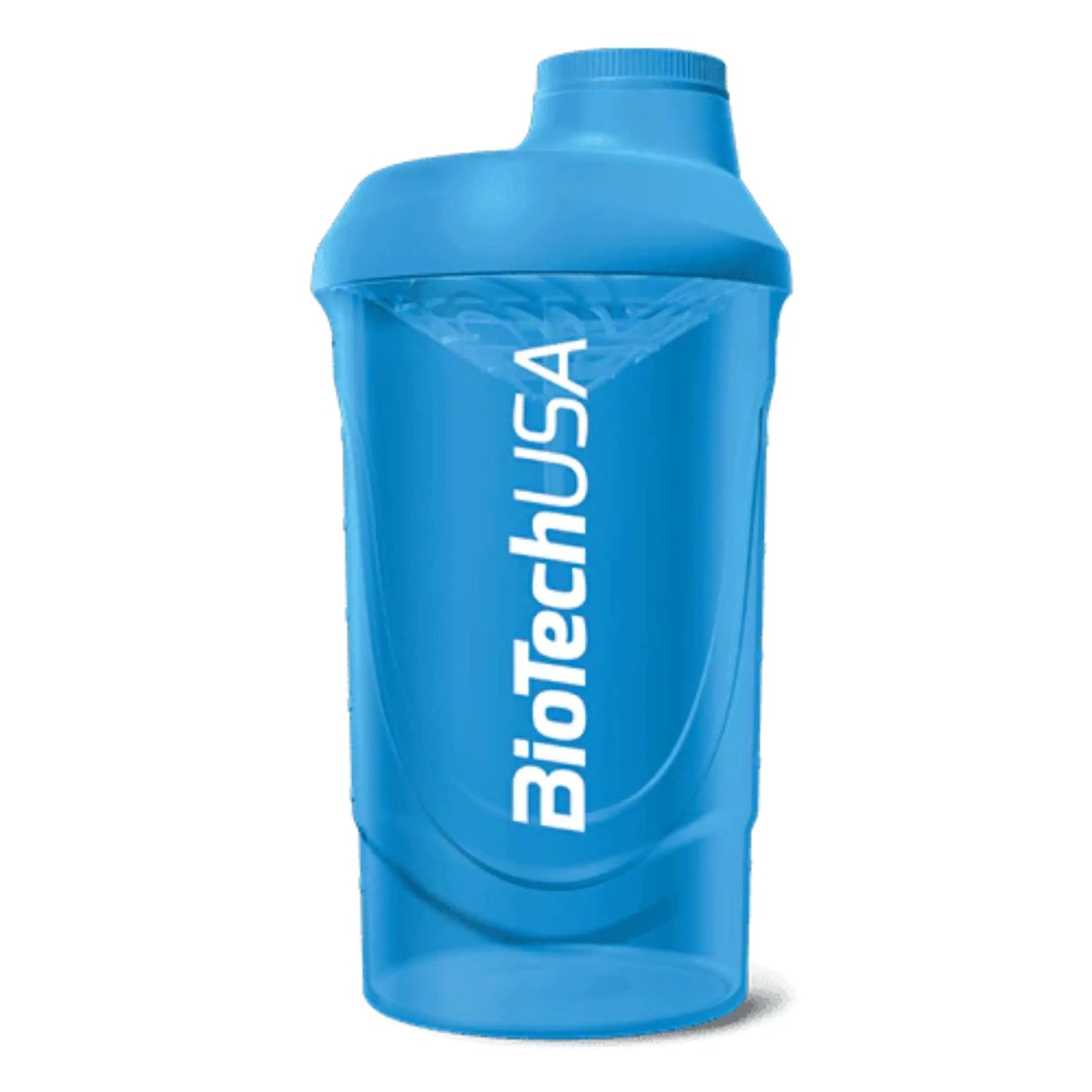Biotech Shaker Wave per miscelazione Proteine in polvere con retina 600ml celeste - Punto Fitness Potenza