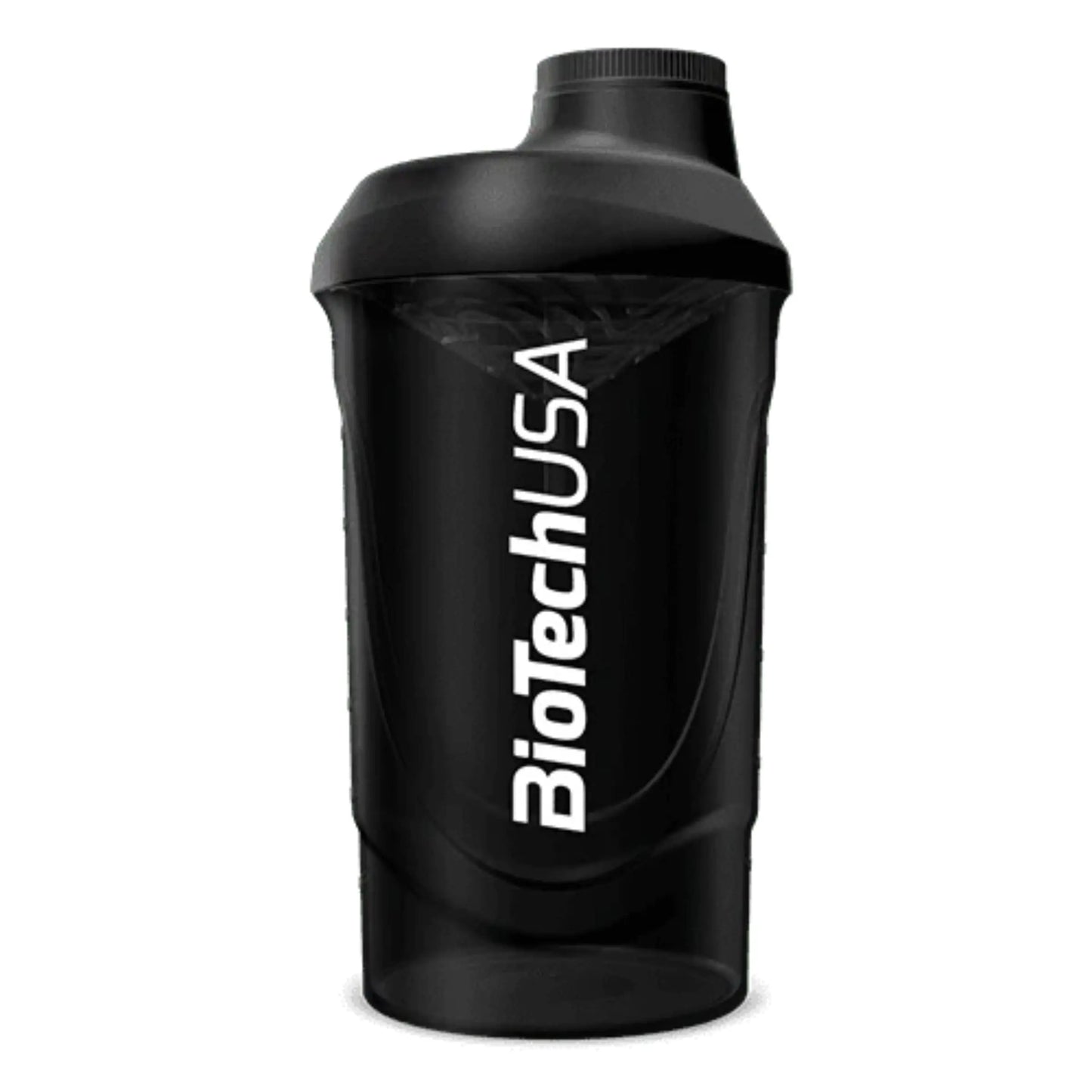 Biotech Shaker Wave per miscelazione Proteine in polvere con retina 600ml nero - Punto Fitness Potenza