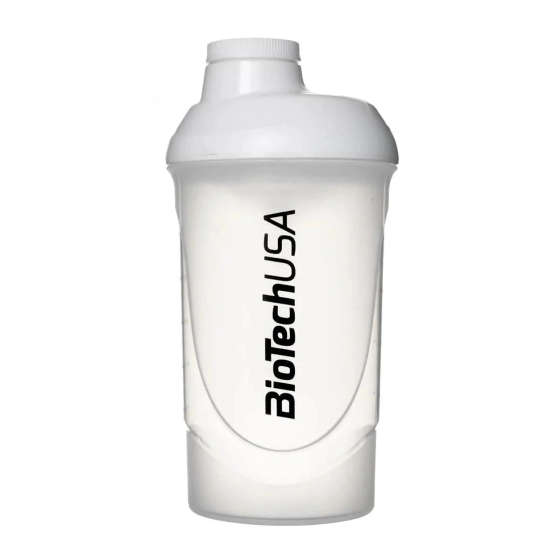 Biotech Shaker Wave per miscelazione Proteine in polvere con retina 600ml bianco - Punto Fitness Potenza