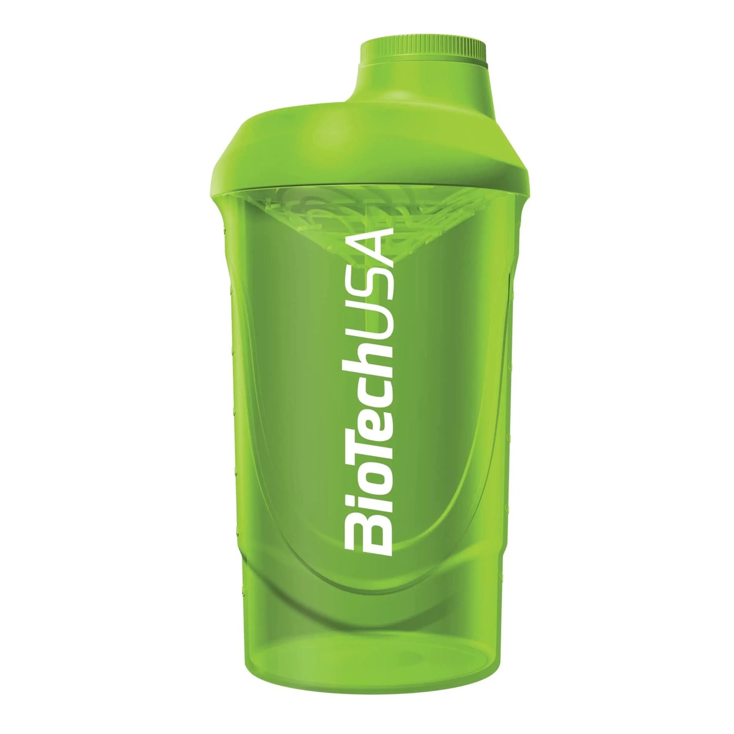 Biotech Shaker Wave per miscelazione Proteine in polvere con retina 600ml verde - Punto Fitness Potenza