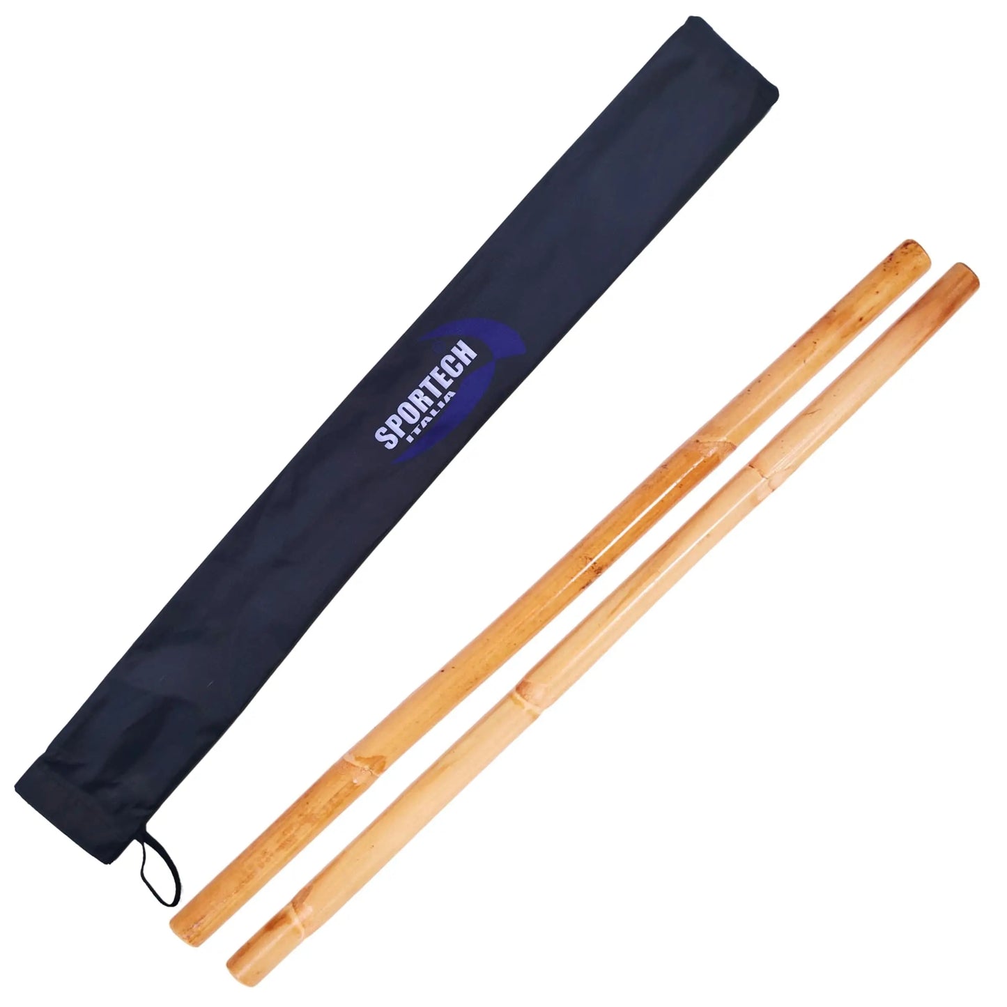 Sportech Italia - Escrima in Rattan Arti Marziali Filippine Silat Kung Fu Kali Arnis bambu coppia con custodia - Punto Fitness Potenza