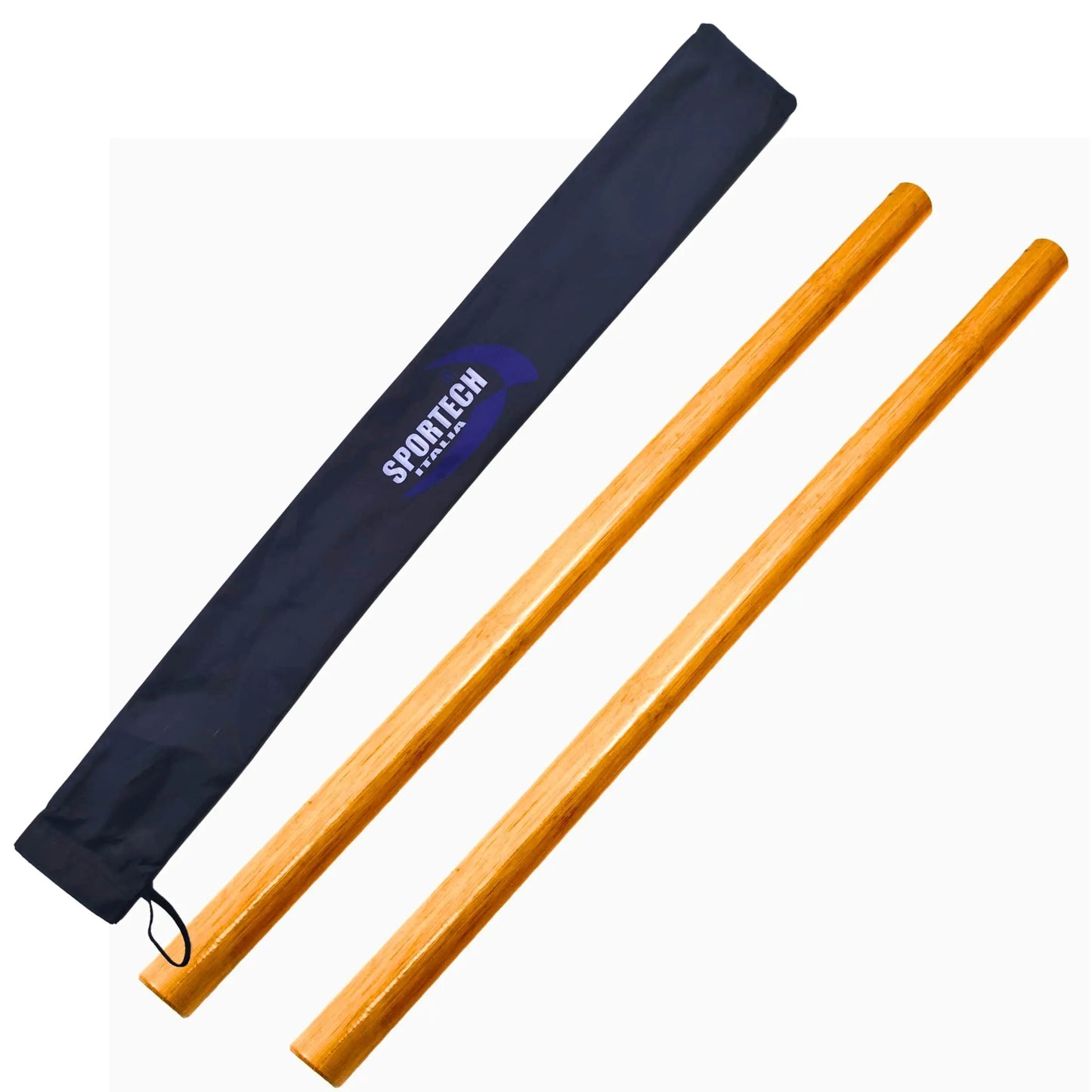 Sportech Italia - Escrima in Rattan Arti Marziali Filippine Silat Kung Fu Kali Arnis naturale coppia con custodia - Punto Fitness Potenza