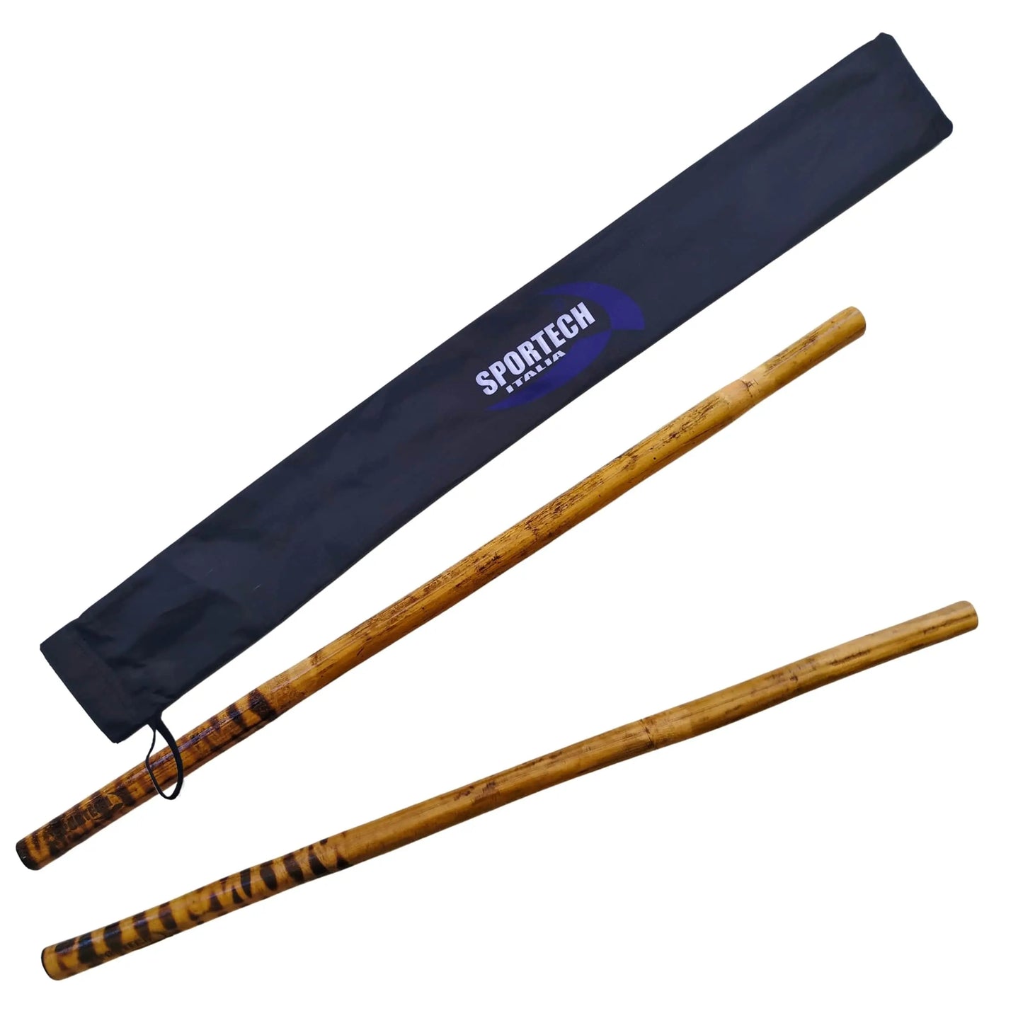 Sportech Italia - Escrima in Rattan Arti Marziali Filippine Silat Kung Fu Kali Arnis semitigrato coppia con custodia - Punto Fitness Potenza