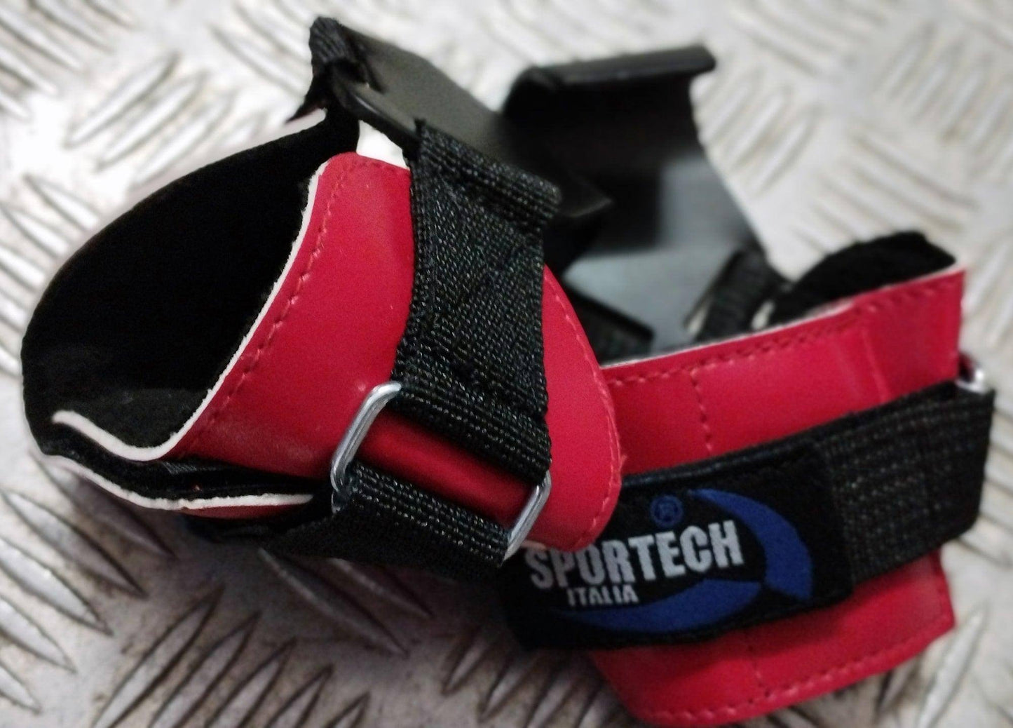 Sportech Italia - Ganci Palestra con Imbottitura e chiusura a Velcro, Hand Grip Versa Gripps, Sollevamento Pesi e Allenamento Potenziamento Muscolare Bodybuilding - Punto Fitness Potenza