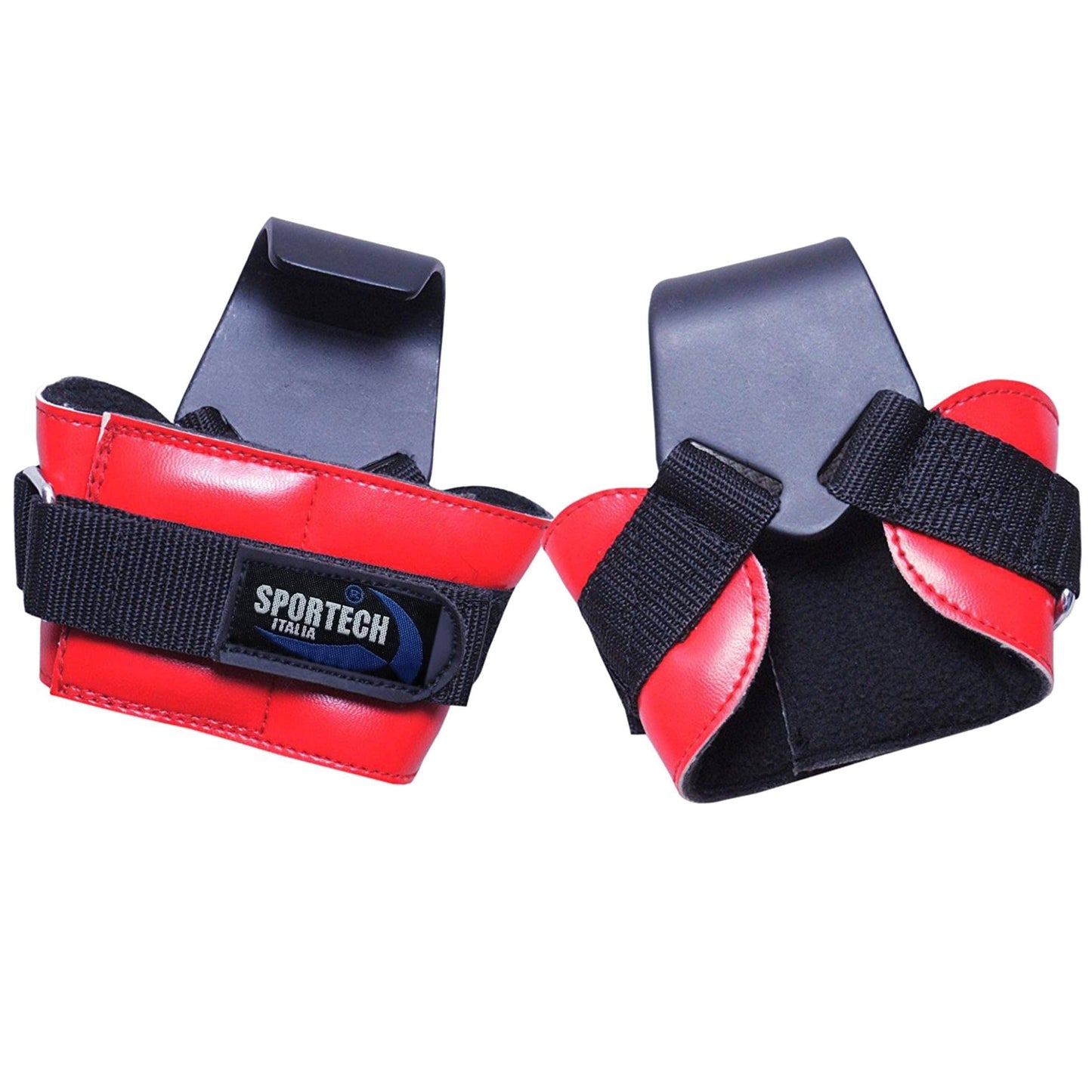 Sportech Italia - Ganci Palestra con Imbottitura e chiusura a Velcro, Hand Grip Versa Gripps, Sollevamento Pesi e Allenamento Potenziamento Muscolare Bodybuilding - Punto Fitness Potenza