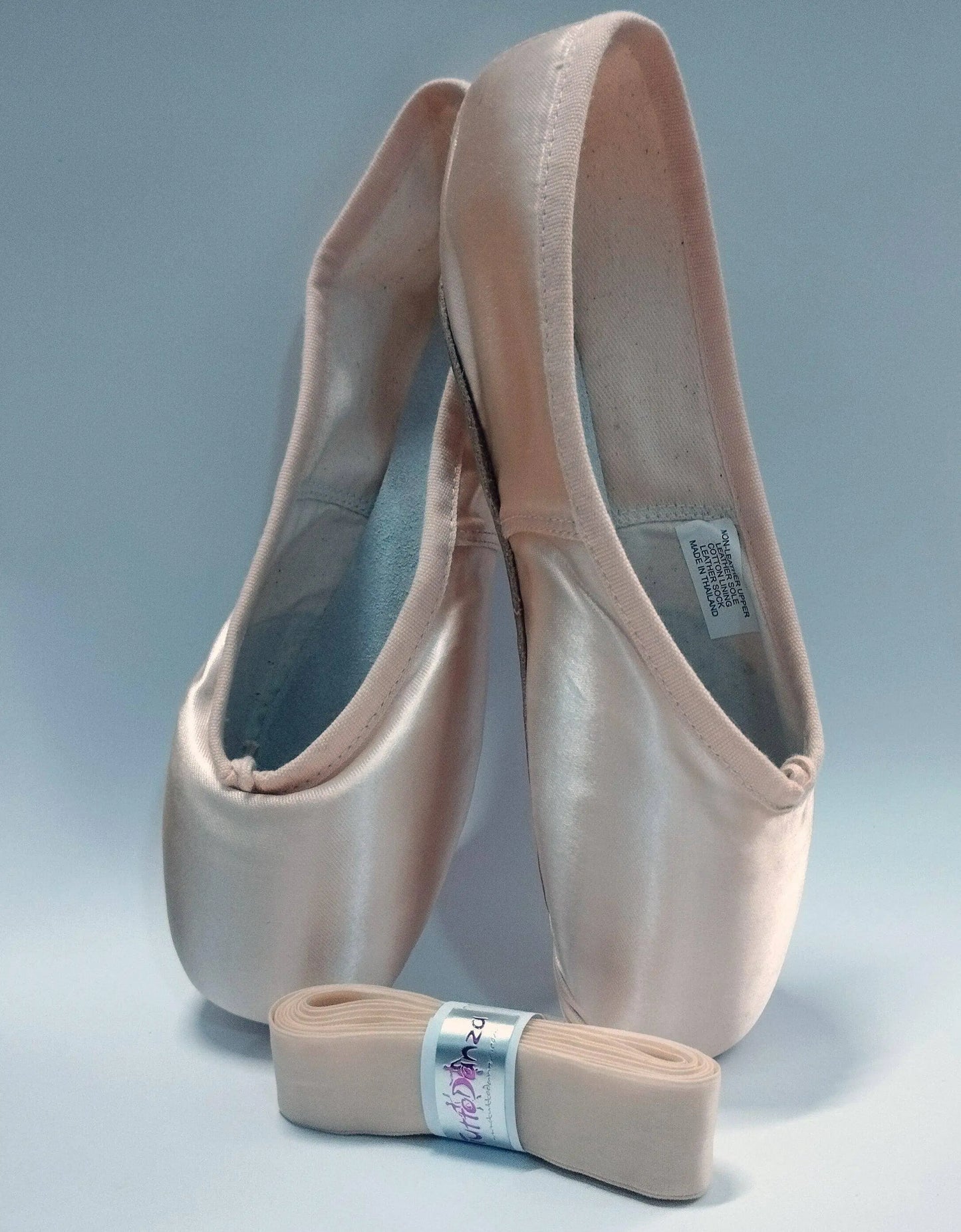 TuttoDanza - Nastro elasticizzato pretagliato per punte Danza Classica Scarpette ballo Saggio Ballerina - Punto Fitness Potenza