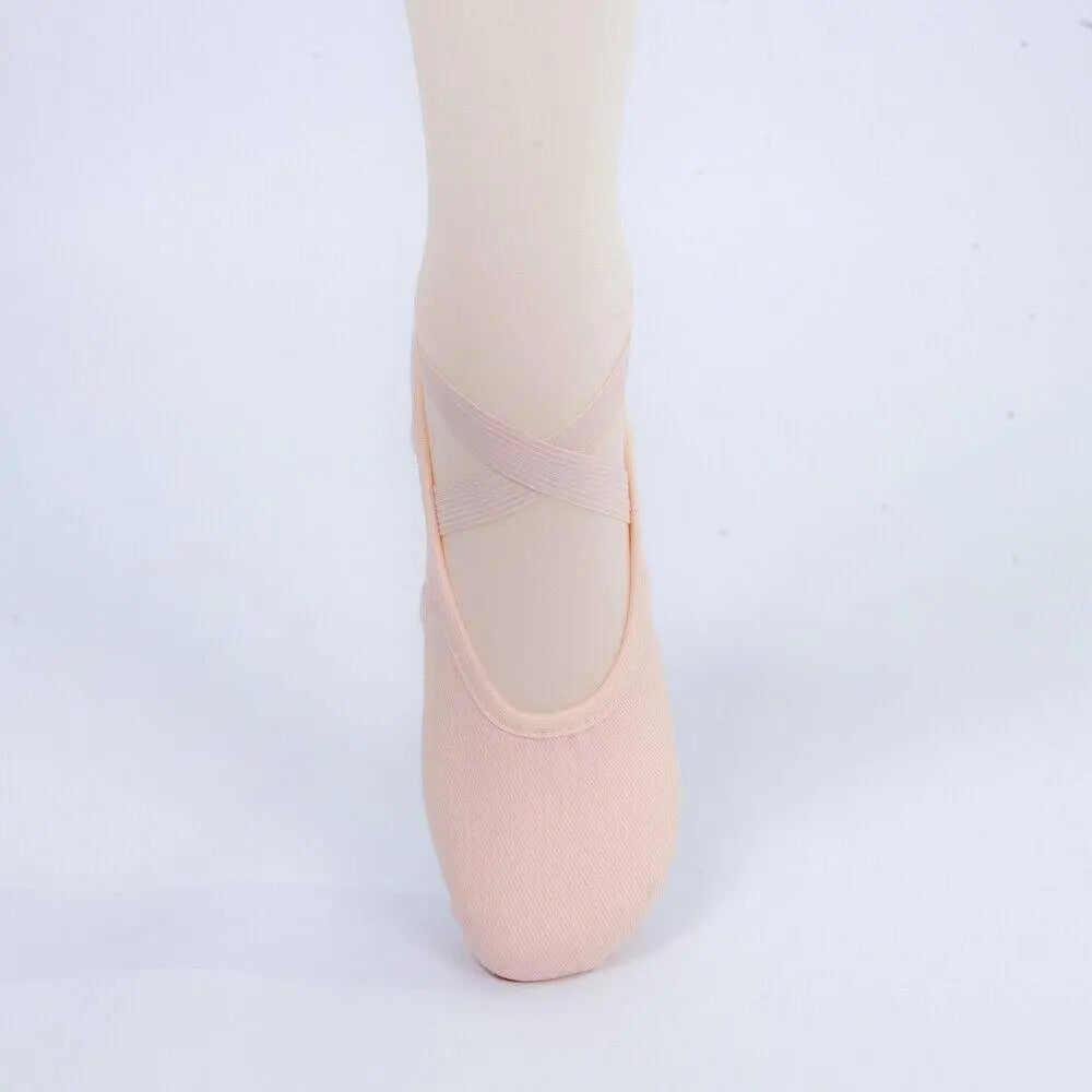 TuttoDanza - Scarpette Danza Classica VANIE Mezze in tela Mezzepunte Mezza Punta Ballerina - Punto Fitness Potenza