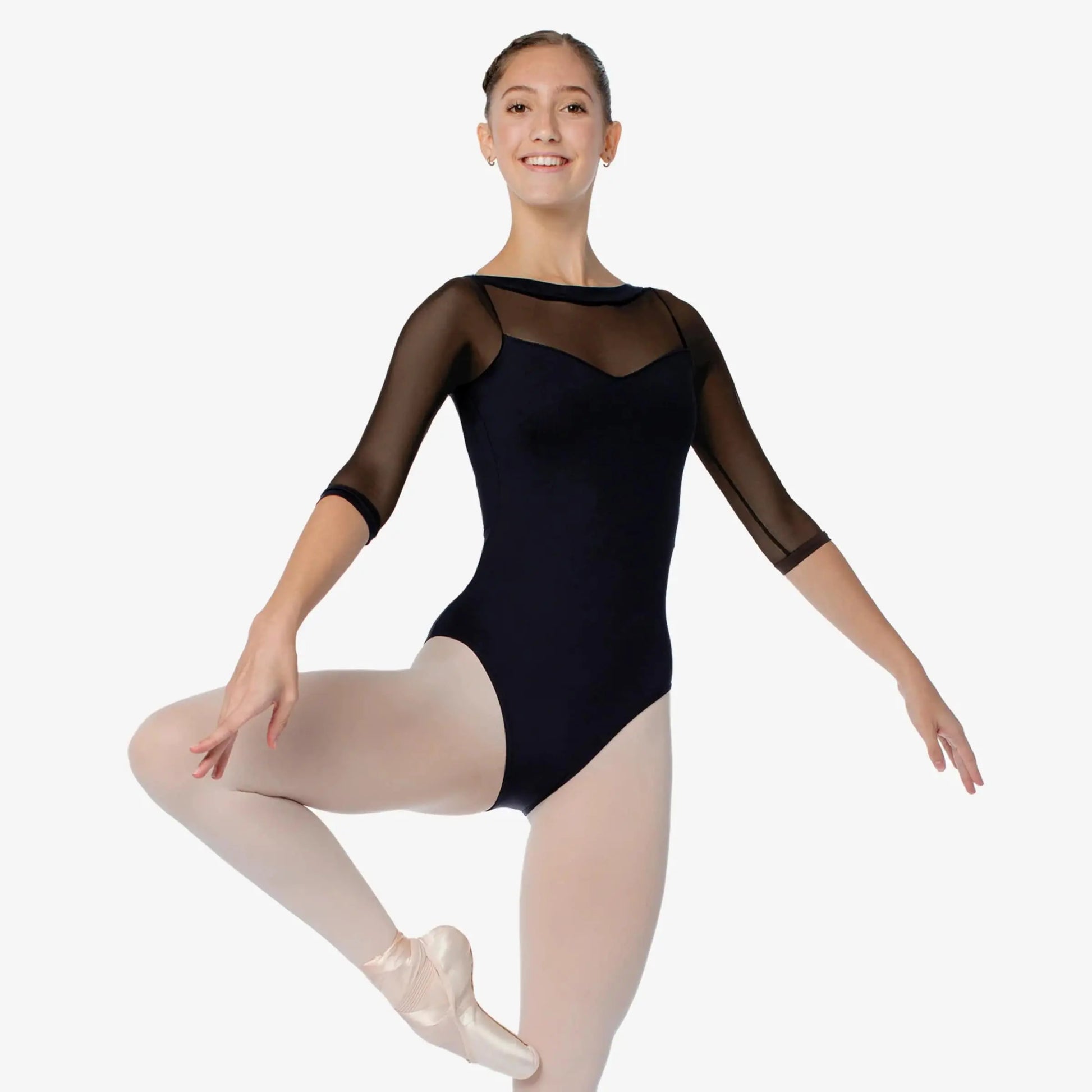 So Danca Body Leotard manica 3/4 per Ballerine Danza Classica SD129 - Punto Fitness Potenza