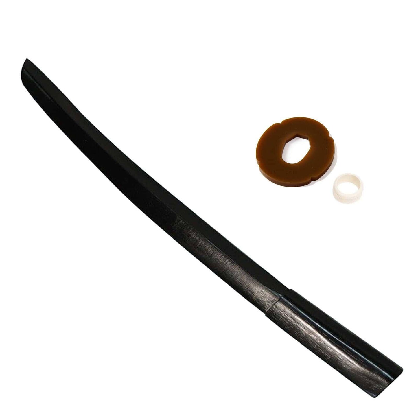 Sportech Italia - Spada corta in legno nero Shoto con tsuba Arti Marziali Aikido Iaido Kendo Bokuto - Punto Fitness Potenza