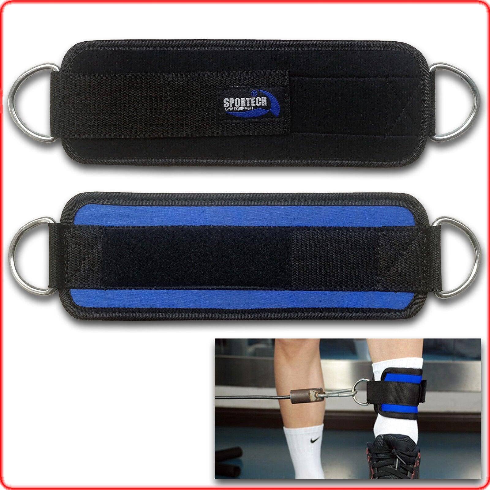 Sportech - Cavigliera Pulley per trazioni con aggancio cavi per esercizi gamba - Punto Fitness