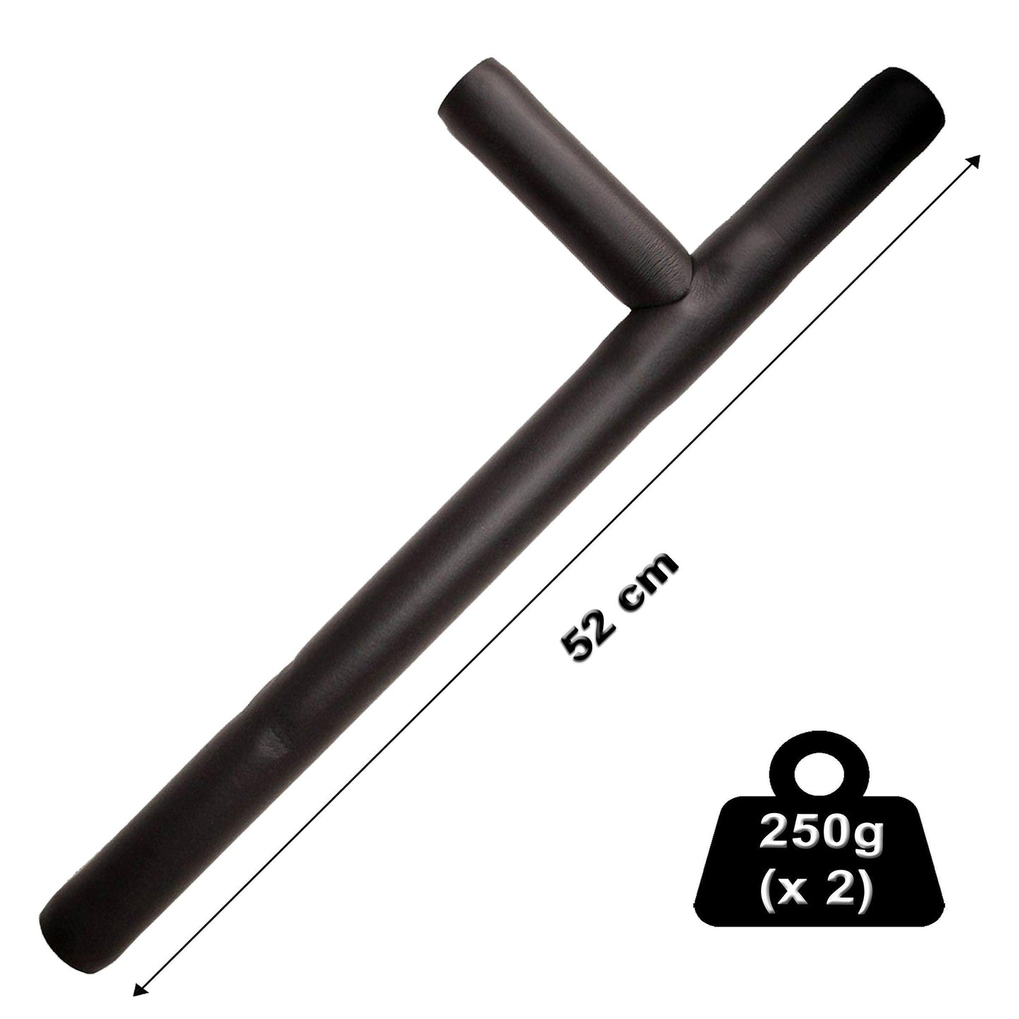 Coppia Tonfa in Legno o Gomma espanso per Allenamento Arti Marziali Karate Kobudo Okinawa - Punto Fitness Potenza