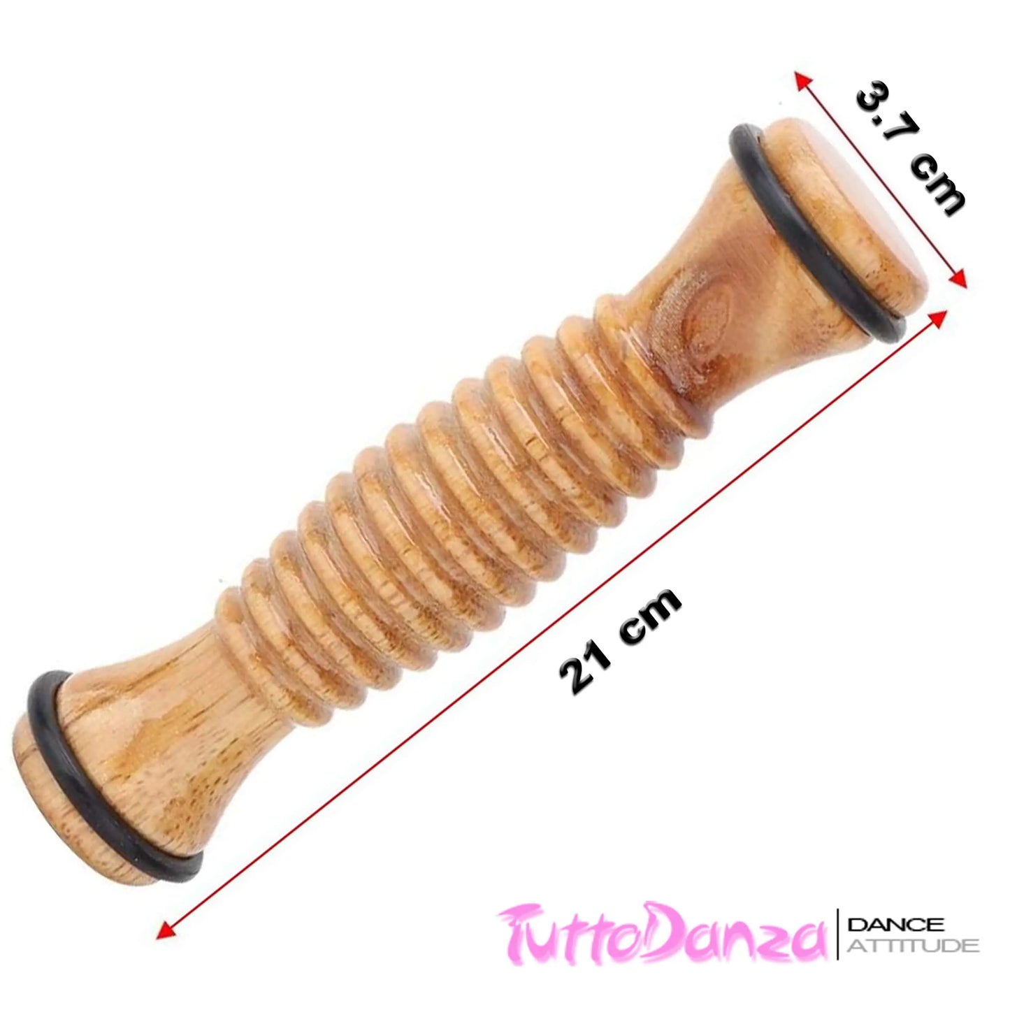 TuttoDanza Footsie Roller Massaggiatore per piedi rullo in legno per massaggio Arco Plantare Ballerina Danza Classica Misure - Punto Fitness Potenza