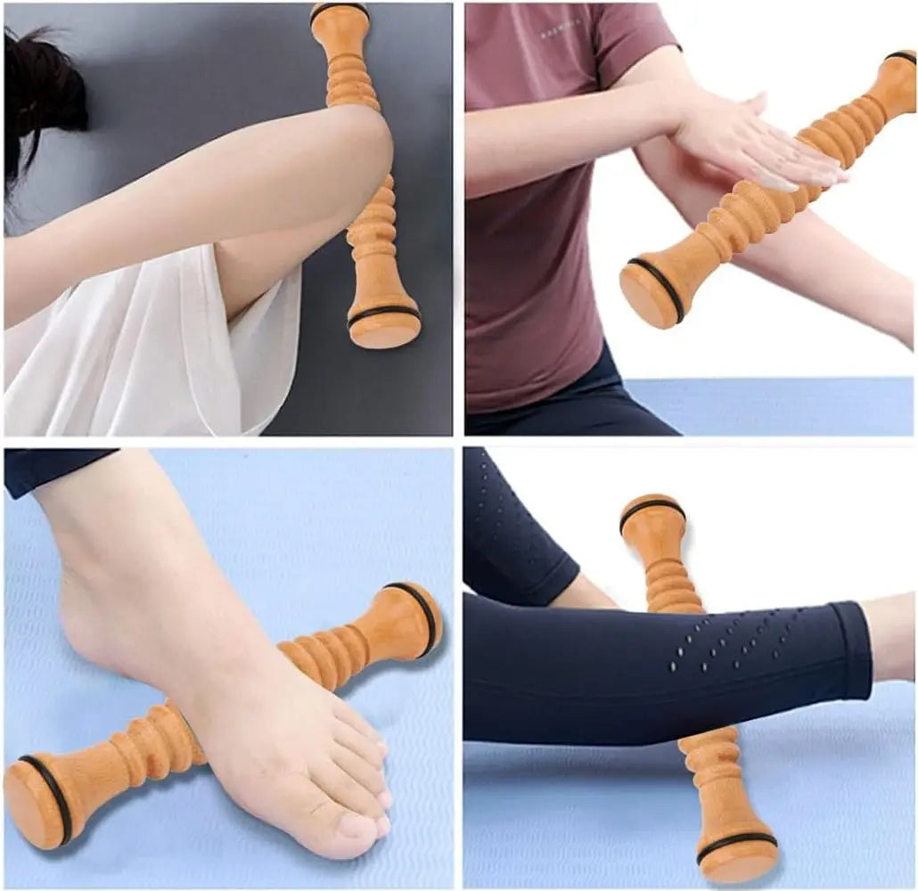TuttoDanza Footsie Roller Massaggiatore per piedi rullo in legno per massaggio Arco Plantare Ballerina Danza Classica Utilizzo - Punto Fitness Potenza