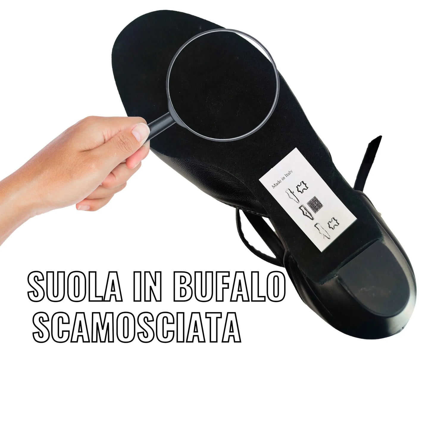 TuttoDanza - Scarpa da Ballo donna chiusa incrociato Cuccarini da sala Danza Liscio Studio suola scamosciata bufalo - Vera Pelle Made in Italy - Punto Fitness Potenza