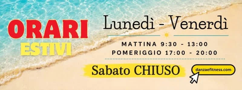 Avviso orari estivi - Punto Fitness Potenza negozio articoli sportivi