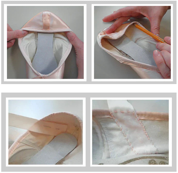 Come cucire i nastri sulle scarpe da punta di danza classica