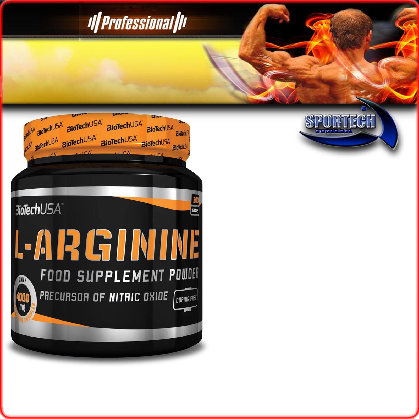 BioTech L-arginine 300/600g 90/180cap arginina stimolo produzione ossido nitrico - Punto Fitness