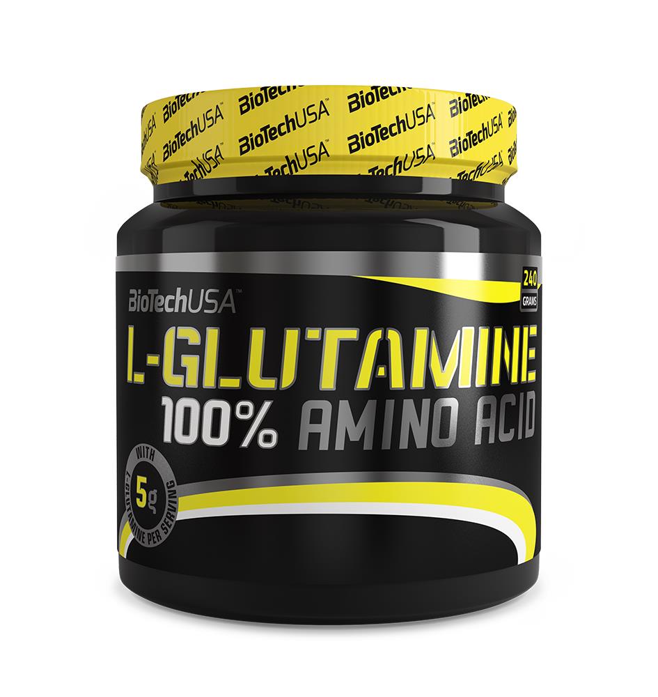 BioTech 100% L-GLUTAMINE 240/500/1000g glutammina polvere glutamina pura - Punto Fitness