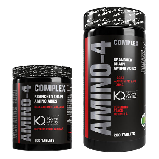 Anderson AMINO-4 Complex - Aminoacidi ramificati BCAA + AKG Zinco 100-200 Capsule - Punto Fitness