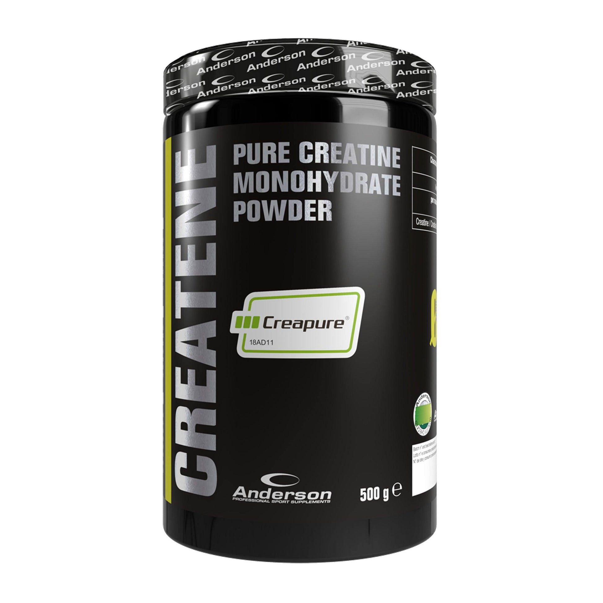 Anderson CREATENE - Creatina monoidrato Creapure in polvere pura 125-250-500 gr - Punto Fitness