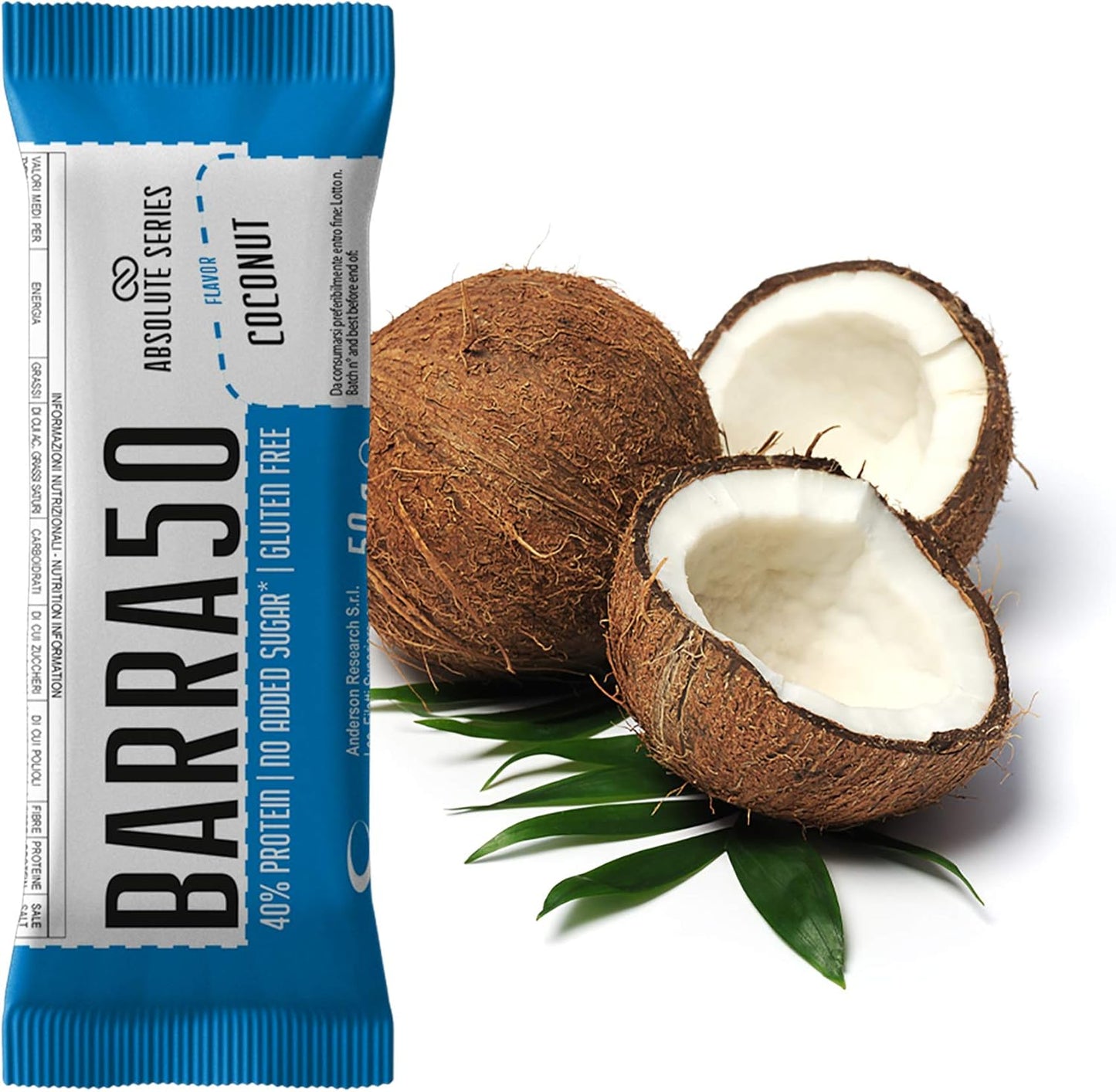 Anderson Absolute Series BARRA 50 - Barrette proteiche 50g senza Glutine 50% proteine - Punto Fitness