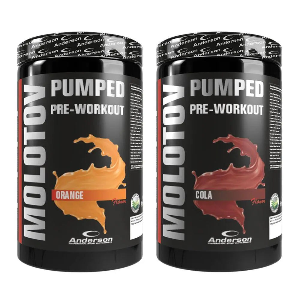 Anderson Molotov Pumped Pre-Workout con creatina bcaa hmb arginina tribulus 600g - Punto Fitness Potenza