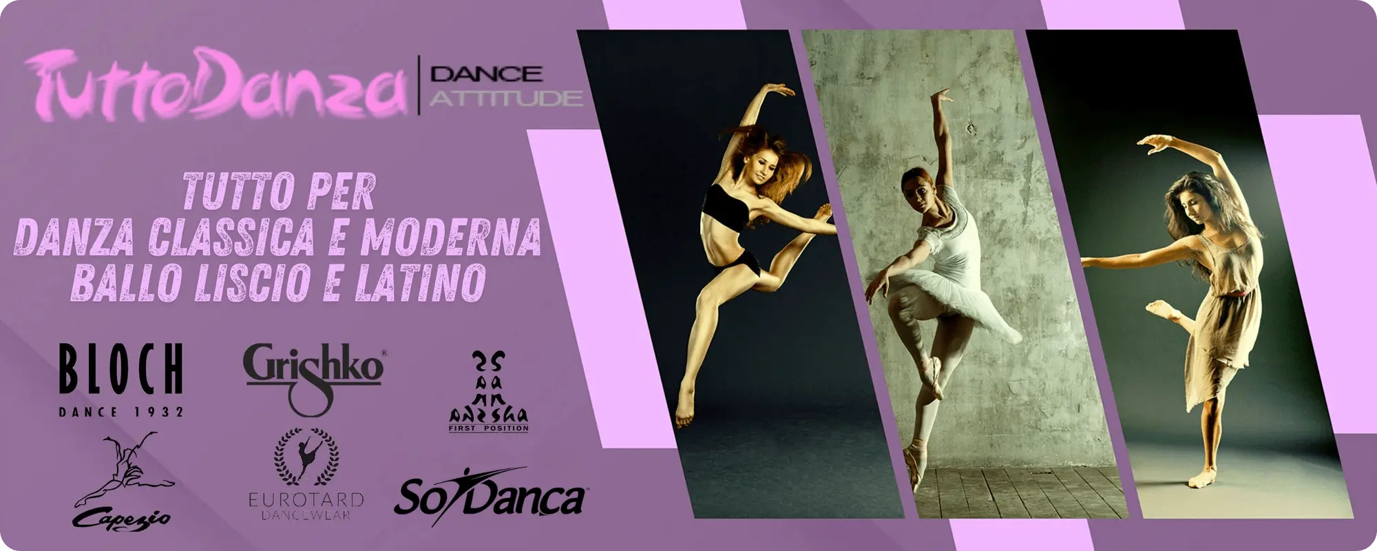 TuttoDanza - Abbigliamento e Scarpe per Danza Classica e Moderna, Ballo Liscio e Latino - Marche Bloch Capezio Grishko Eurotard Sansha Skazz - Punto Fitness Potenza