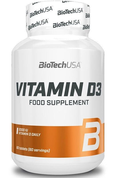 BioTechUSA VITAMIN D3 2000iu 50mcg vitamin D 60/120 tabs biotech
