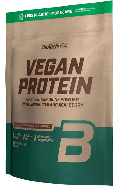 Biotech Vegan Protein - Proteine vegetali senza Glutine e Lattosio 500g Cioccolato - Punto Fitness Potenza