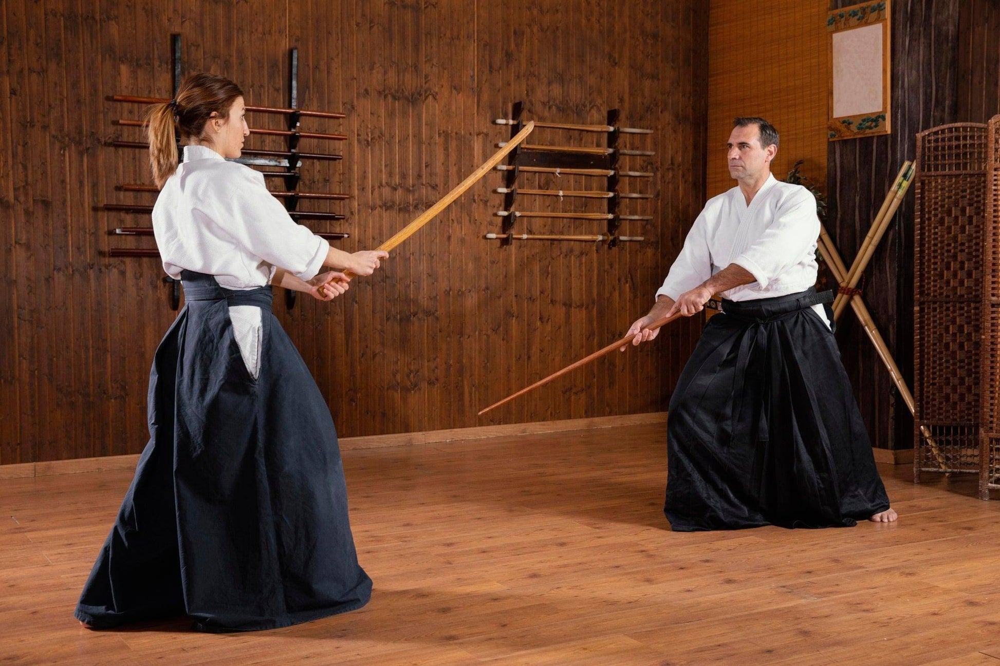 Sportech Italia - Bokken Suburito, Bokuto con Tsuba - Allenamento per Aikido, Iaido, Kobudo, Kendo, Kenjutsu - Punto Fitness