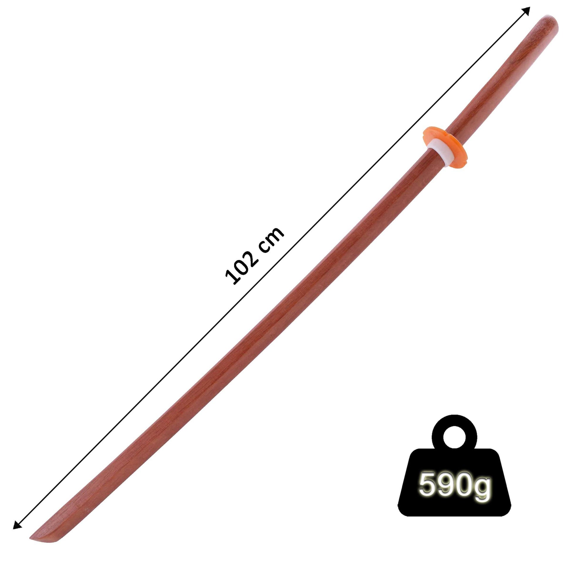 Bokken In Plastica Rigida 101 Cm - Spada Allenamento Iaido, Aikido, Sparring Sicuro - Foto 2