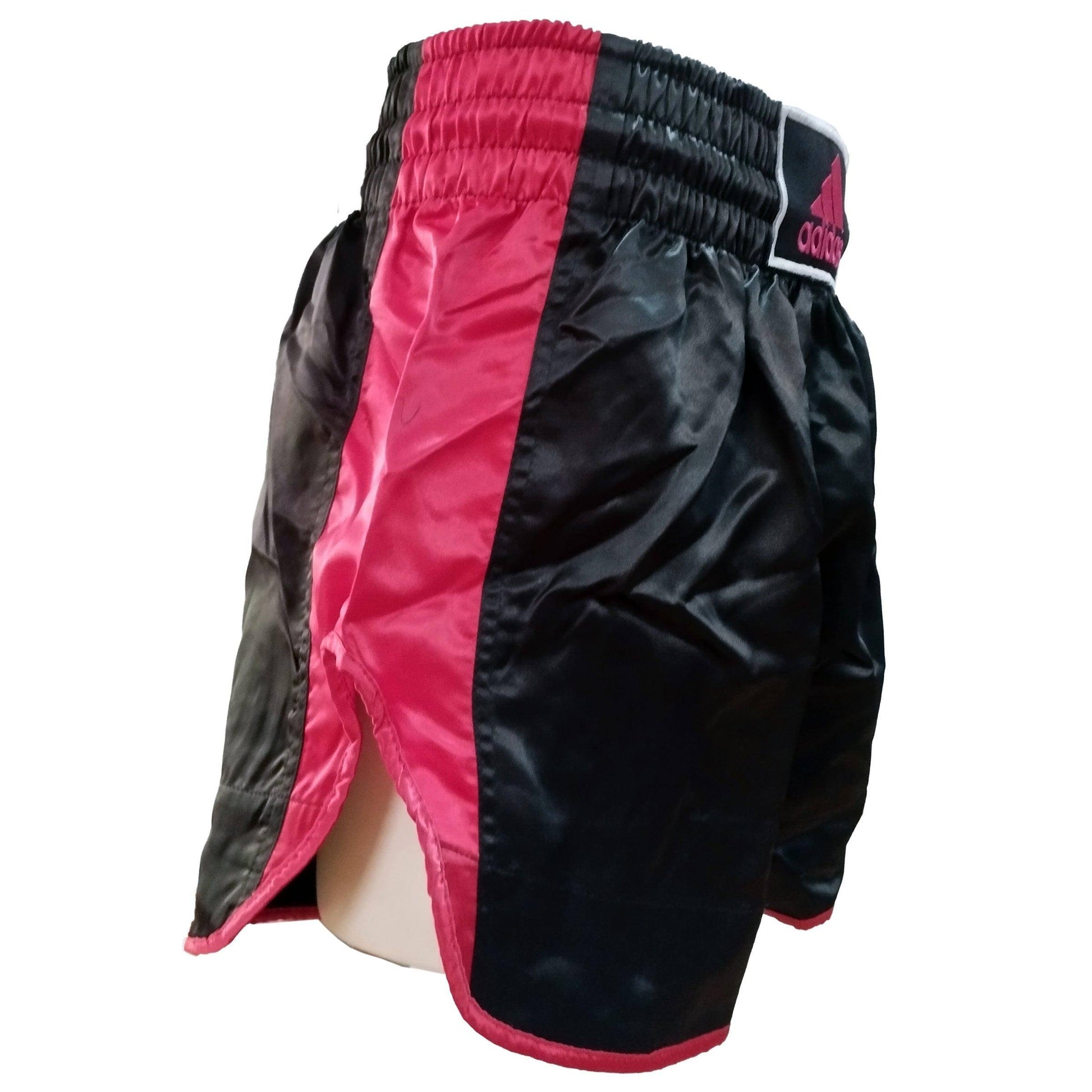 Adidas - Shorts MMA Pantaloncini Kick Boxing Full Contact Muay Thai nero-rosso - Punto Fitness