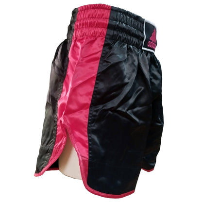 Adidas - Shorts MMA Pantaloncini Kick Boxing Full Contact Muay Thai nero-rosso - Punto Fitness