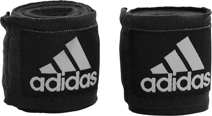 Adidas - Fasce sottoguanto Boxe MMA Bende elastiche guantoni bendaggio Pugilato Muay Thai colore Nero - Punto Fitness Potenza