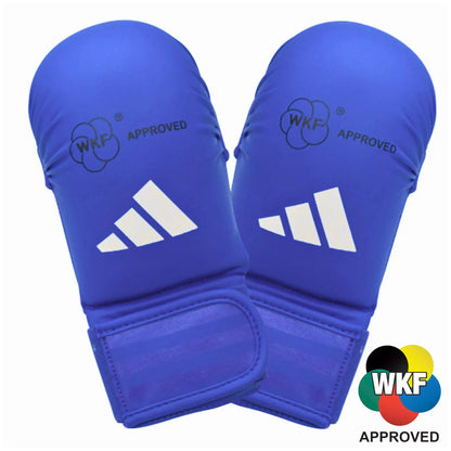 Adidas WKF-zugelassene Karate-Handschuhe Kumite Blau Rot S-M-L