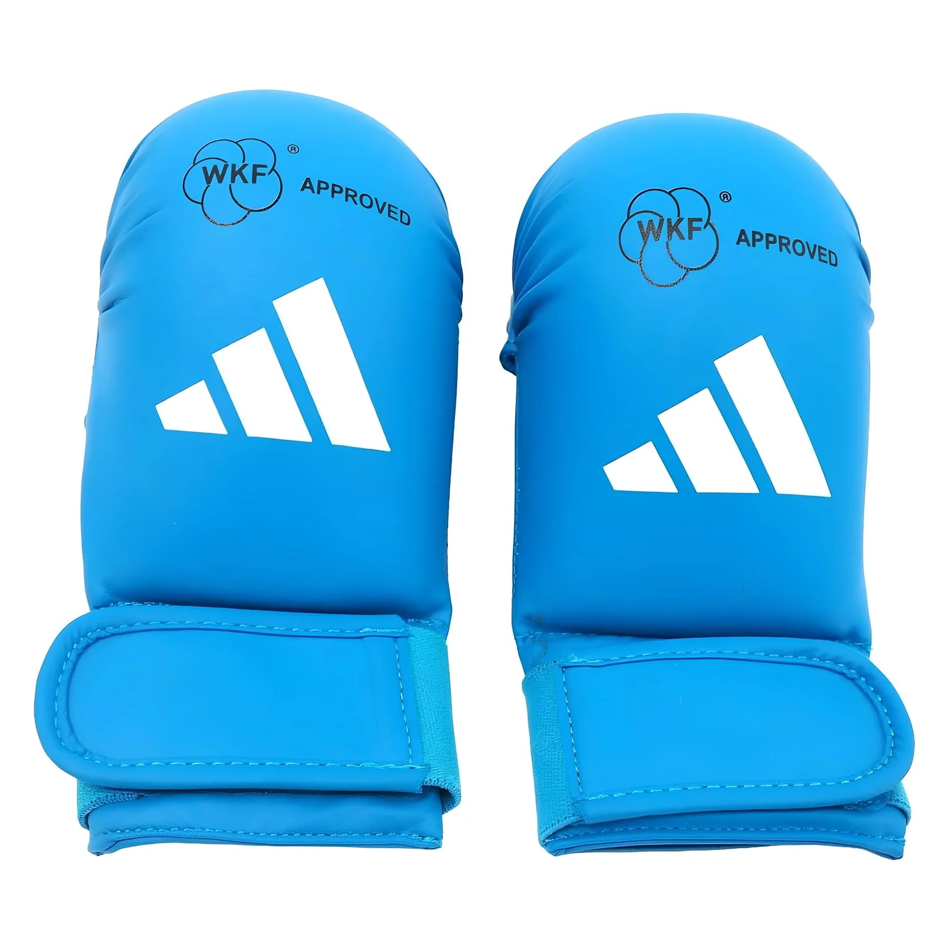 Guanti Karate Adidas - omologati WKF guantini Kumite colore blu misure S-M-L - Punto Fitness Potenza Arti Marziali