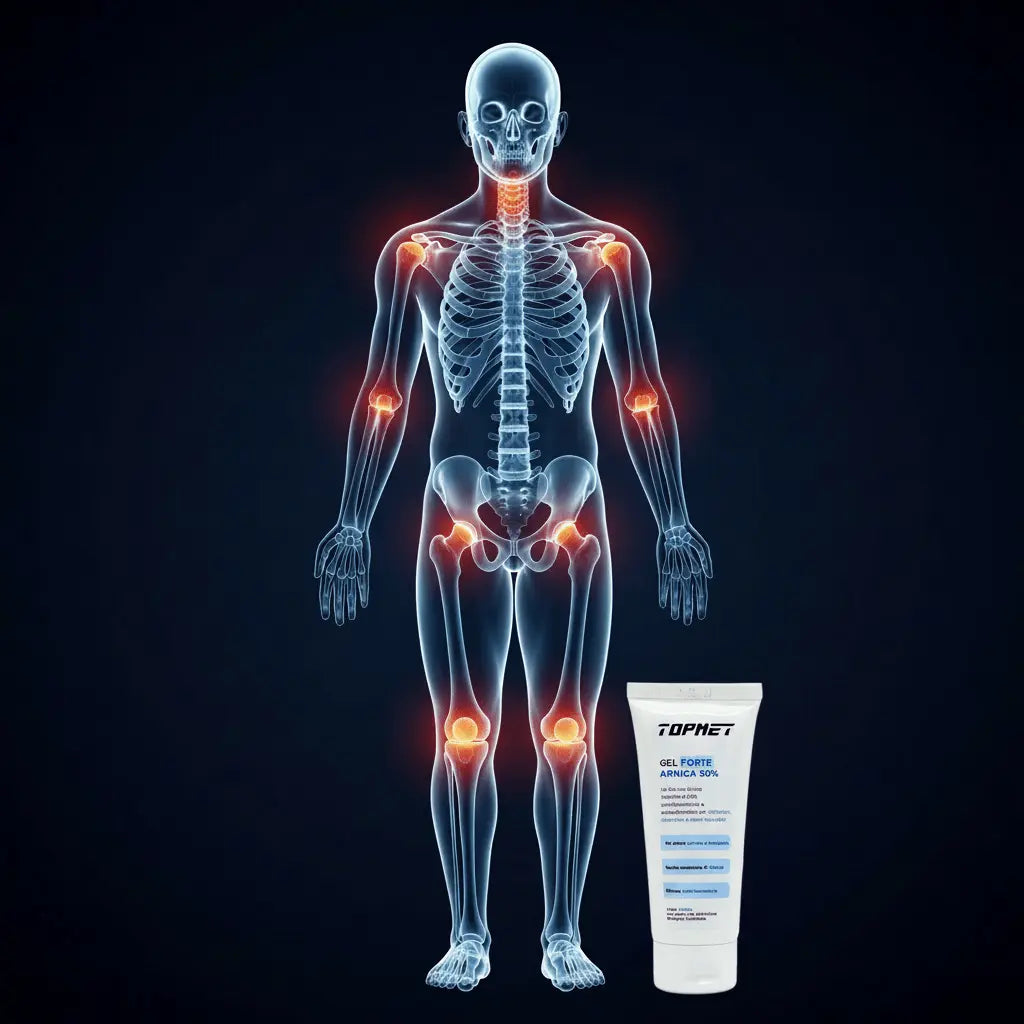 Gel con Arnica Montana al 30% antinfiammatorio e antiecchimotico per contusioni, distorsioni e dolori muscolari - Punto Fitness Potenza integratori