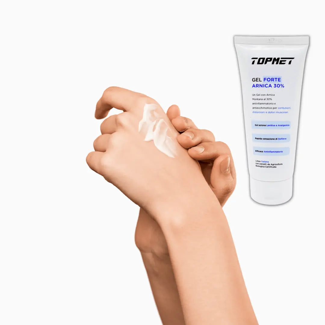 Gel con Arnica Montana al 30% antinfiammatorio e antiecchimotico per contusioni, distorsioni e dolori muscolari - Punto Fitness Potenza integratori