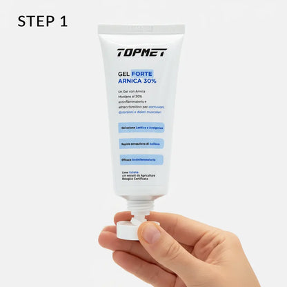 Gel con Arnica Montana al 30% antinfiammatorio e antiecchimotico per contusioni, distorsioni e dolori muscolari - Punto Fitness Potenza integratori