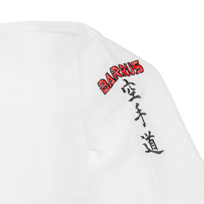 Divisa Karate Gi BARRUS Uniforme Karategi Kimono Arti Marziali dettaglio manica - Punto Fitness Potenza