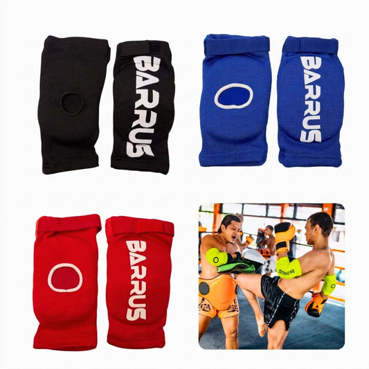 Barrus - Gomitiere Arti Marziali MMA Muay Thai SM/LXL | Gomitiera protezione paragomiti imbottito - Punto Fitness Potenza