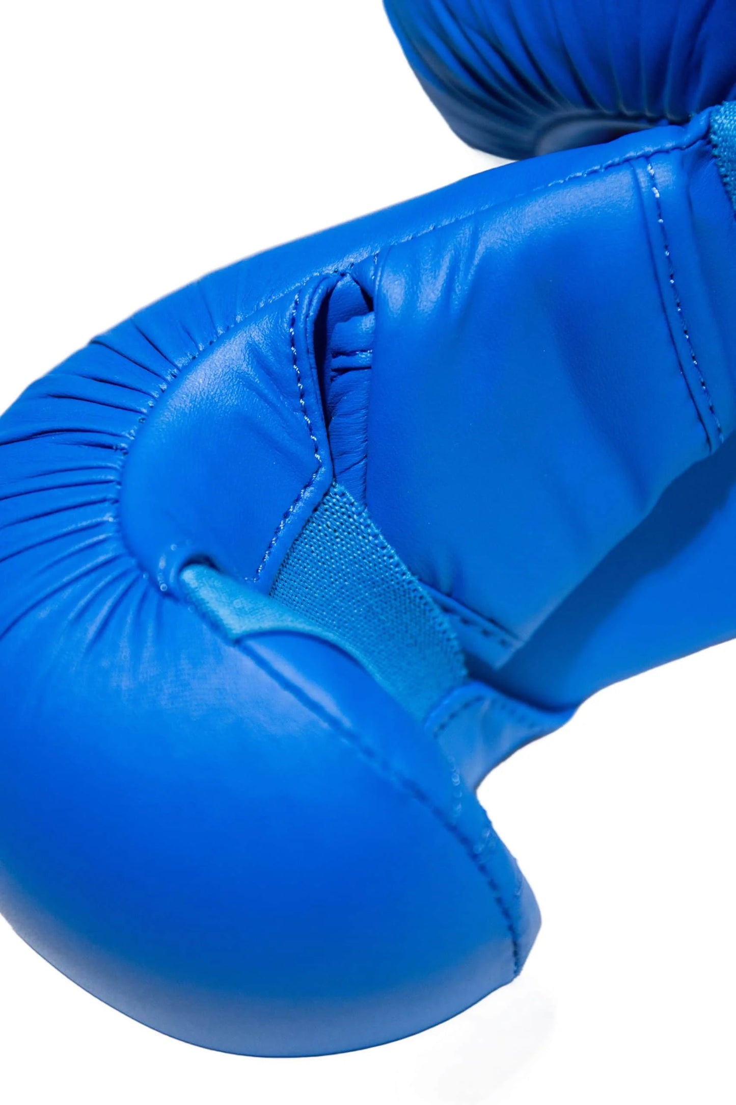 Barrus - Guanti Karate guantino Kumite colore Blu Misure S-M-L dettaglio retro | Punto Fitness Potenza Arti Marziali