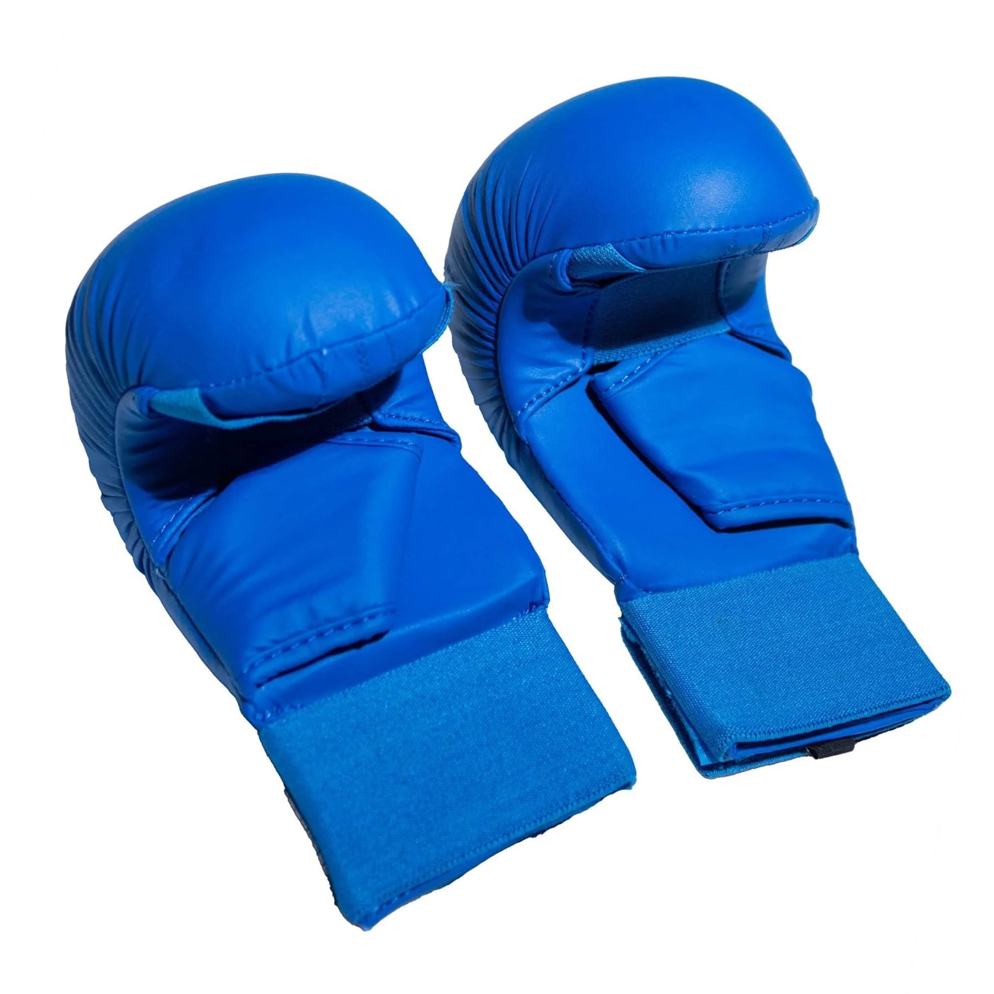 Barrus - Guanti Karate guantino Kumite colore Blu Misure S-M-L fronte | Punto Fitness Potenza Arti Marziali