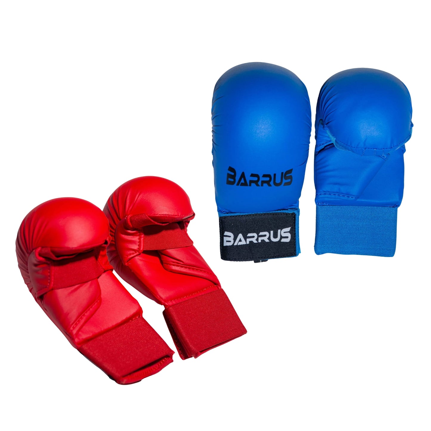 Barrus - Guanti Karate guantino Kumite colori Rosso o Blu Misure S-M-L | Punto Fitness Potenza Arti Marziali