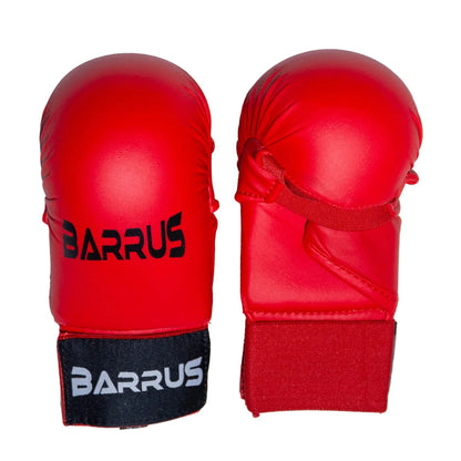 Barrus - Guanti Karate guantino Kumite colore Rosso Misure S-M-L | Punto Fitness Potenza Arti Marziali