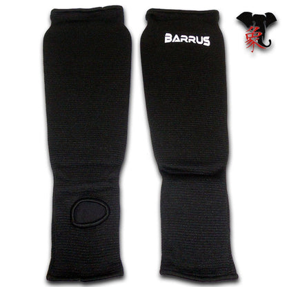 Barrus - Paratibiapiede imbottito elasticizzato paratibie con piede Kick Boxing Thai Full MMA - Punto Fitness