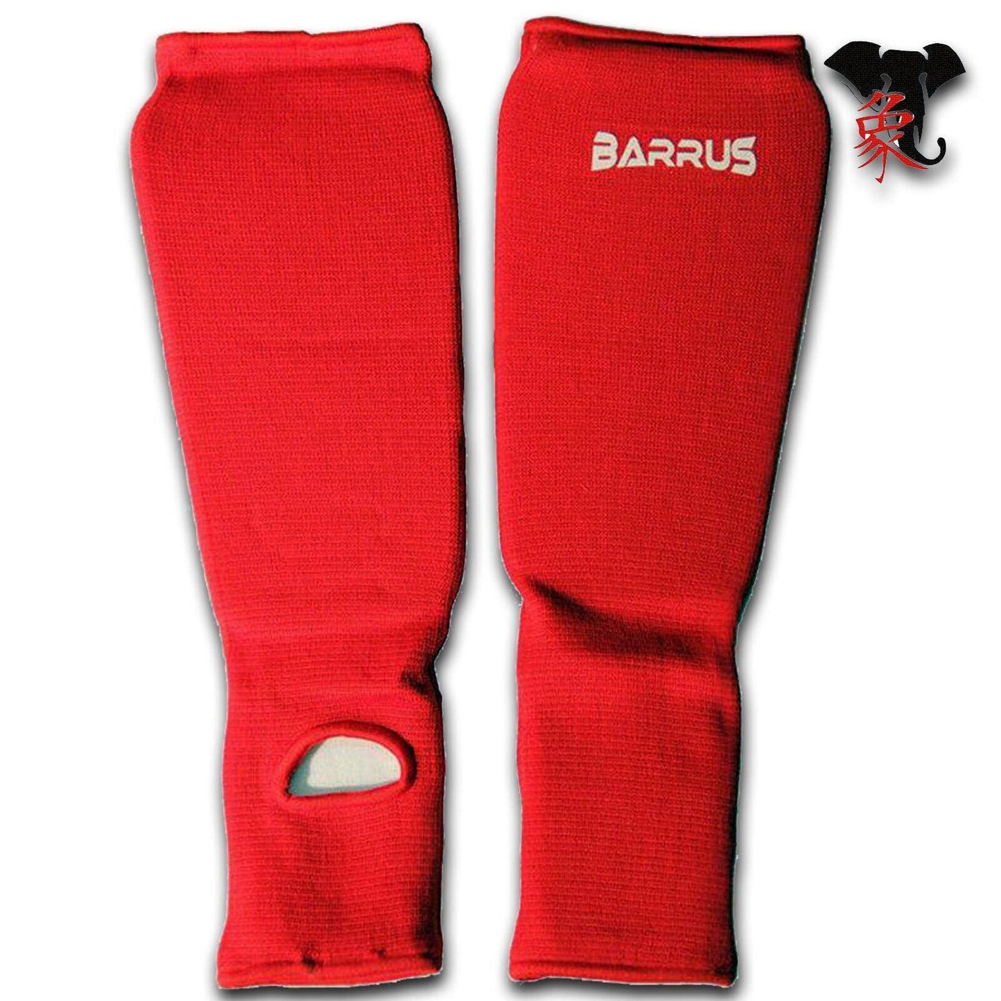 Barrus - Paratibiapiede imbottito elasticizzato paratibie con piede Kick Boxing Thai Full MMA - Punto Fitness