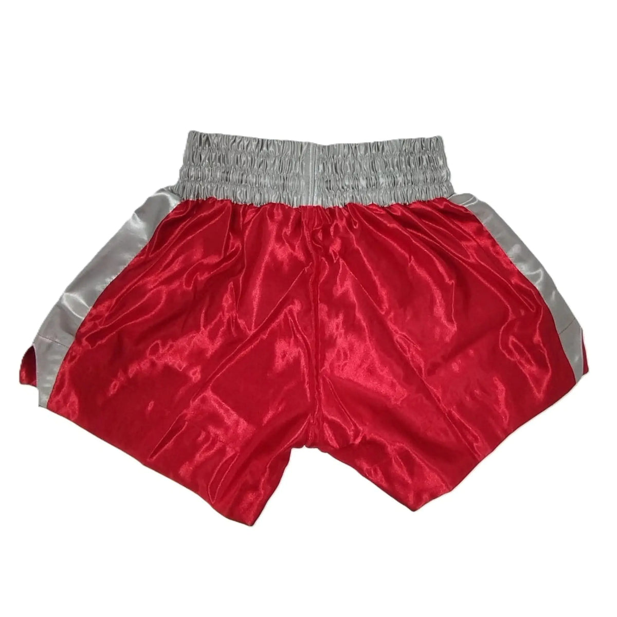 Pantaloncini Muay Thai Barrus shorts Arti Marziali Boxe Kickboxing colore rosso dietro - Punto Fitness